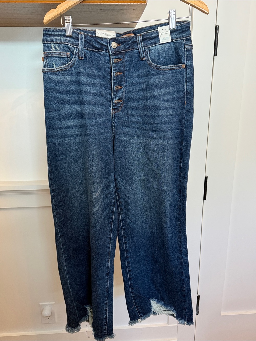 NWT Judy Blue High-Rise Dark Blue Button-Fly Women’s Jeans